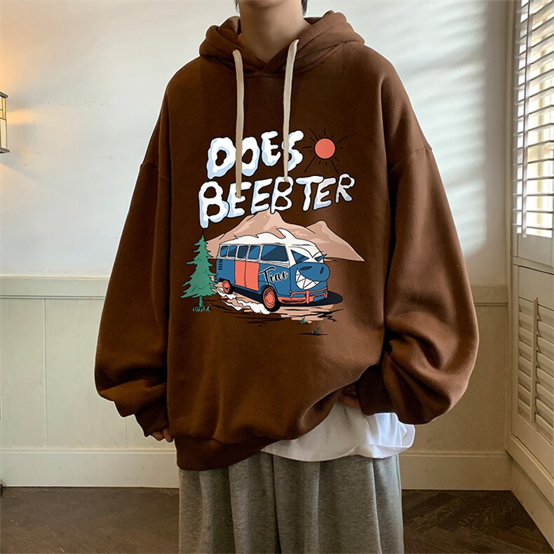 纯棉连帽卫衣男大码运动帽衫宽松薄WY2269-P35加绒款-P40,男装卫衣,电商A040