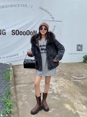 超大毛领牛仔派克服，其它，转角爱尚