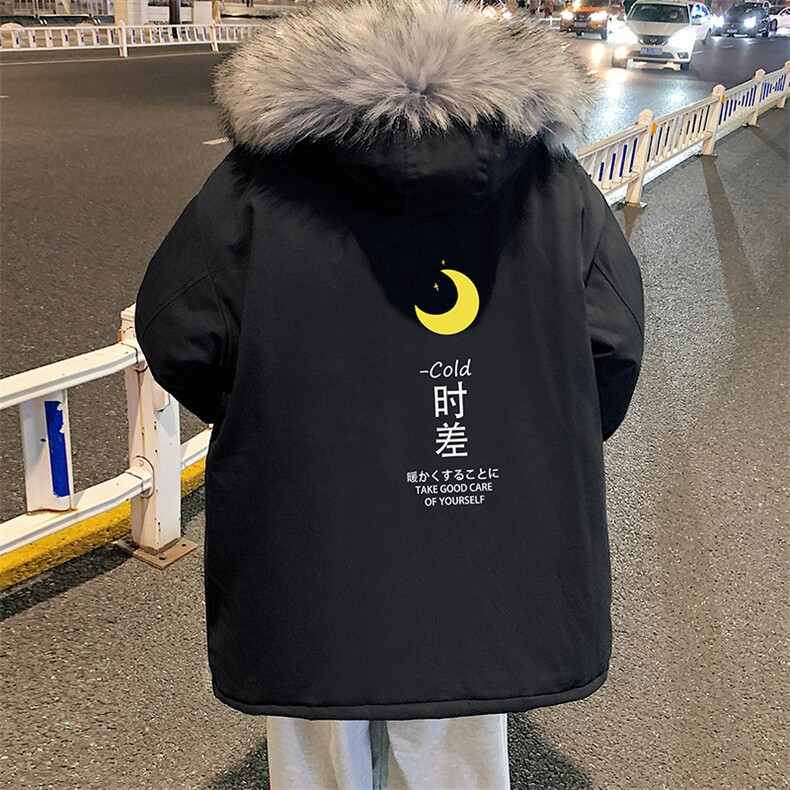 MM48047-P130冬季大毛领棉衣男士大码加厚棉袄男棉服,男装棉衣,电商A040