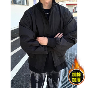 棉衣5W件现货冬季美拉德立领飞行夹克廓形高街棒球服加棉加厚外套图片