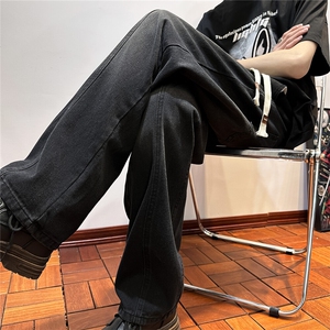 k1078-p45-控68  现货宽松拉链cleanfit牛仔裤马丁靴黑暗图片