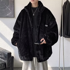 毛毛衣外套男冬季保暖加绒棉服2024新款潮牌士立领棉衣MF275-P72，男装棉衣，星座412-2