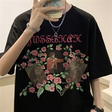 ！重磅短袖T恤男士克莱因蓝半袖港风体恤衫男DX45-P20，男装T恤，电商B367