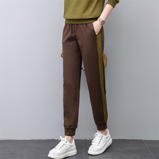 时尚百搭春季新款女装休闲裤显瘦高腰宽松运动长裤舒适透气，女装休闲裤，悦见她
