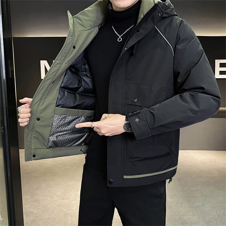 标50绒备货连帽防水冲锋衣冬季男士羽绒服外套8878-P235控298,男装羽绒服,电商B338