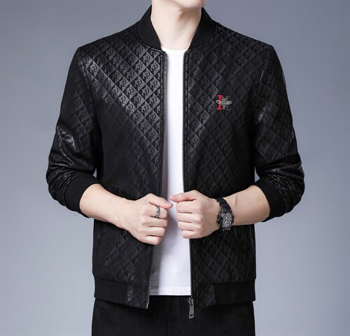 秋冬季男外套新款潮流休闲夹克男爸爸装中年外套上衣ZL10917-P150,男装夹克,电商B212（原钱塘6029）