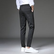 裤子男春秋修身西裤休闲裤韩版潮流男生小脚薄款长裤Z1912，男装西裤，星座509