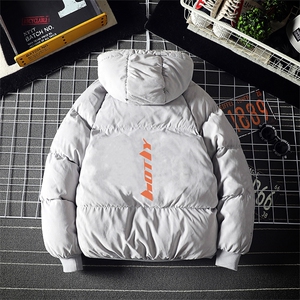 MY16006-P100 加厚加绒连帽棉衣男大码棉服男面包服男图片