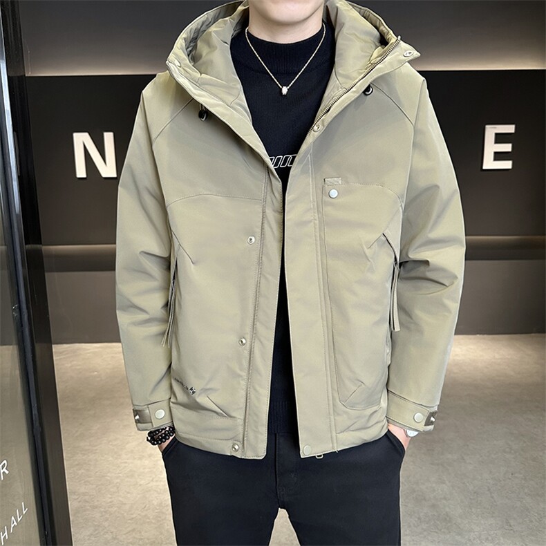 秋冬新款二棉加棉夹克连帽冲风衣男士外套棉服7M21-P120,男装夹克,星座703-1