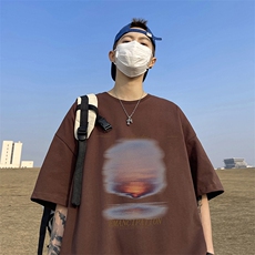 量大优供视频220克美式短袖t恤T2813得物直播有280克品质，男装T恤，电商A486