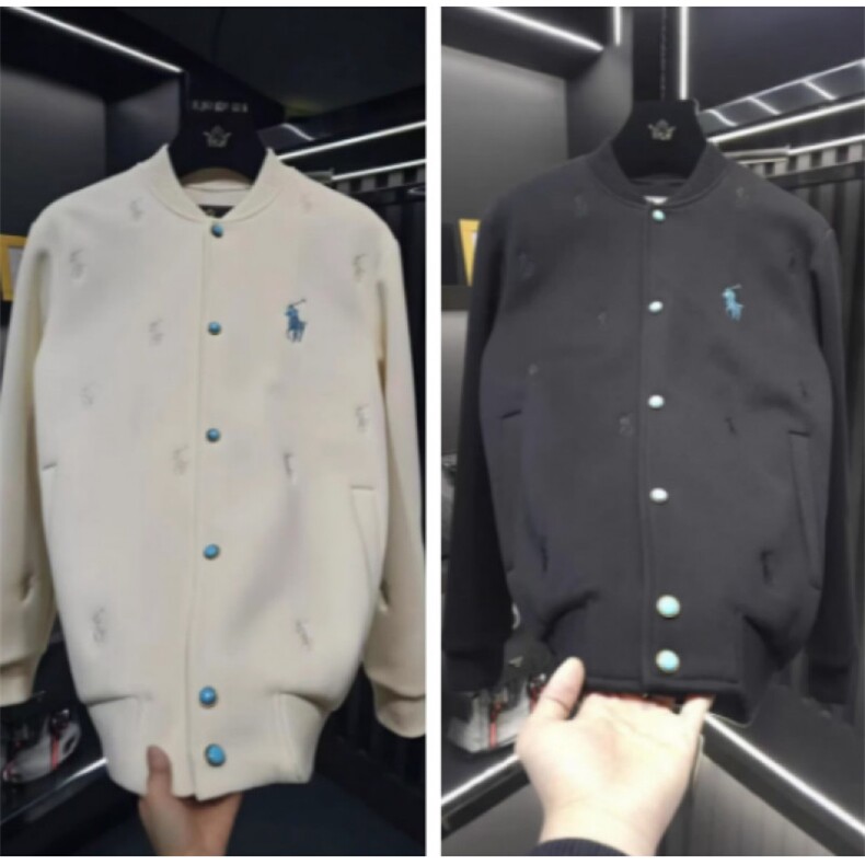 (网络图慎用有大货)轻奢欧货棒球领外套刺绣上衣 313B-JK72-P100图片