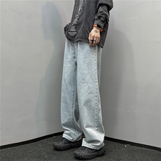 k1029-p40-控58M-5XL现货宽松cleanfit牛仔裤马丁靴黑暗黄泥，男装牛仔裤，星座116
