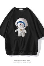 NASA叮当猫春夏季七分袖t恤男大码五分袖短袖中袖白底Q11233-P30，男装T恤，电商A040A