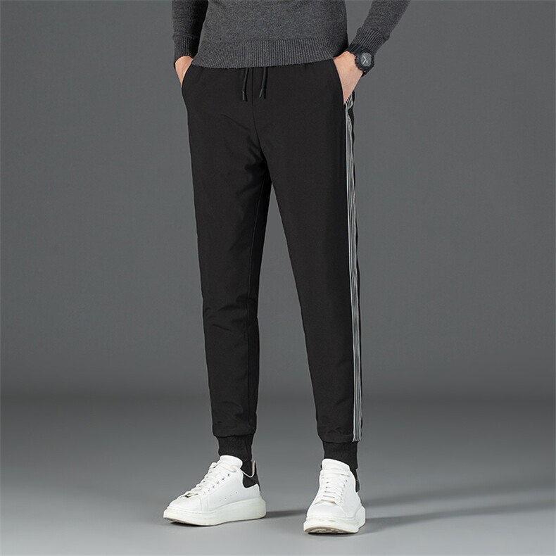 DS8101-1钱塘2020-3秋冬新款男士羽绒裤松紧腰束脚口休闲长裤P93，男装棉裤，钱塘207-3