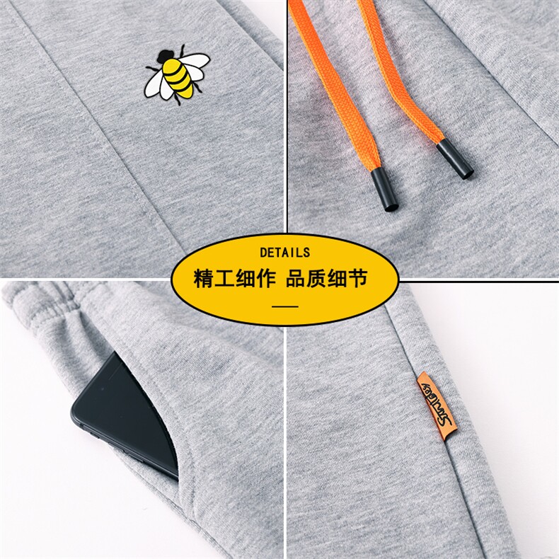 2023新款拼接裤子男美式潮牌束脚卫裤宽松休闲运动长裤A6693-P31,男装休闲裤,电商A178