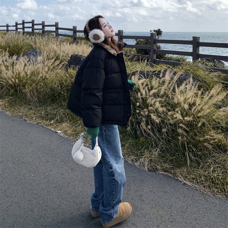 新款两面穿短款棉衣浙宝217-1121-155-238,女装棉衣/棉服,浙宝217