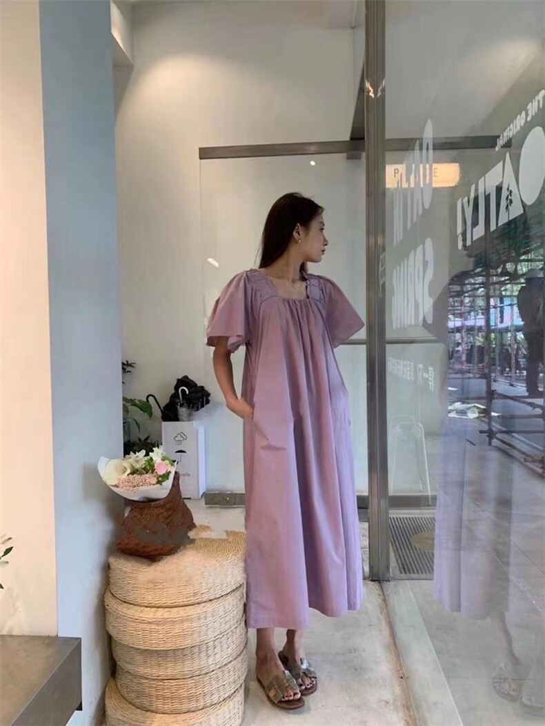 【DAVIDA】韩版压褶套头连衣裙，女装连衣裙，DAVIDA