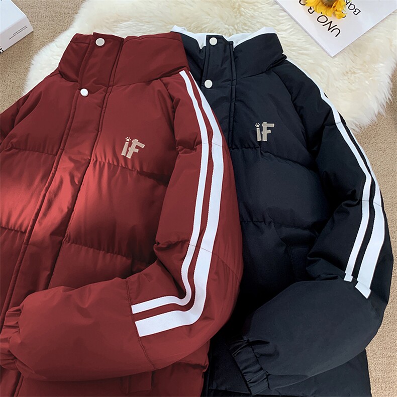 量大优可提供视频冬棉衣立领条纹HD019-1-MF5284-P75,男装棉衣,电商019-1