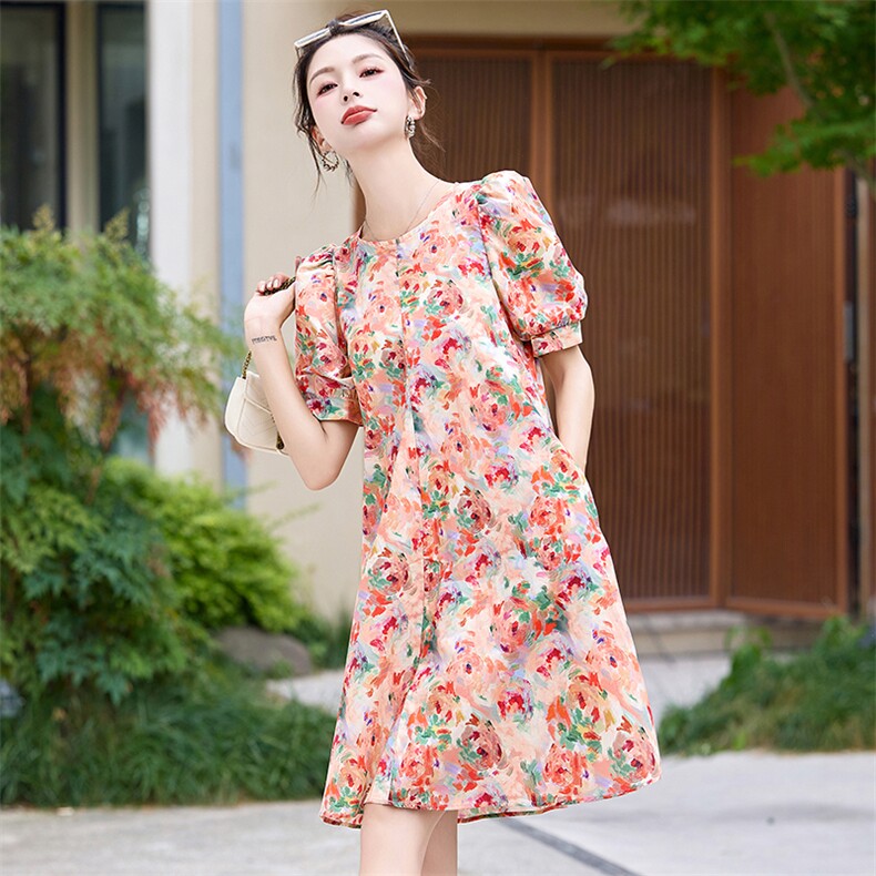 棉麻连衣裙夏季2024新款衣服大码女装超好看高端精致气质连身裙子,女装连衣裙,布芭啦