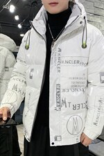 新款大码连帽印花鲨鱼皮宽松学生轻薄男女款羽绒服，男装羽绒服，星座301D-5(原星座1415）