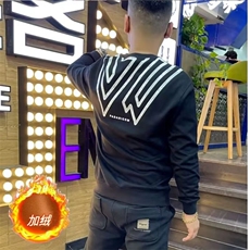 重磅圆领卫衣男士春秋2025新款美式青少年宽松休闲无帽上衣外套潮，女装短外套，星座506A