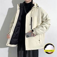 冬上新三合一保暖冲锋衣潮加绒羽绒服外套男女8311-P210控价299，男装羽绒服，电商A441-1