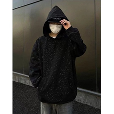 满天星连帽卫衣秋嘻哈上衣男高街vibe美式慵懒休闲外套WB527-P39，女装短外套，星座412-3