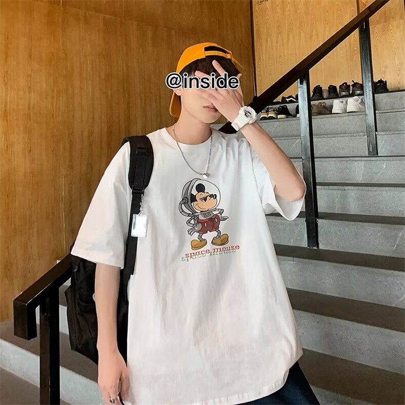 短袖新款青春流行潮流潮T恤夏季男标准圆领卡通动漫时尚潮牌,男装T恤,星座716-2