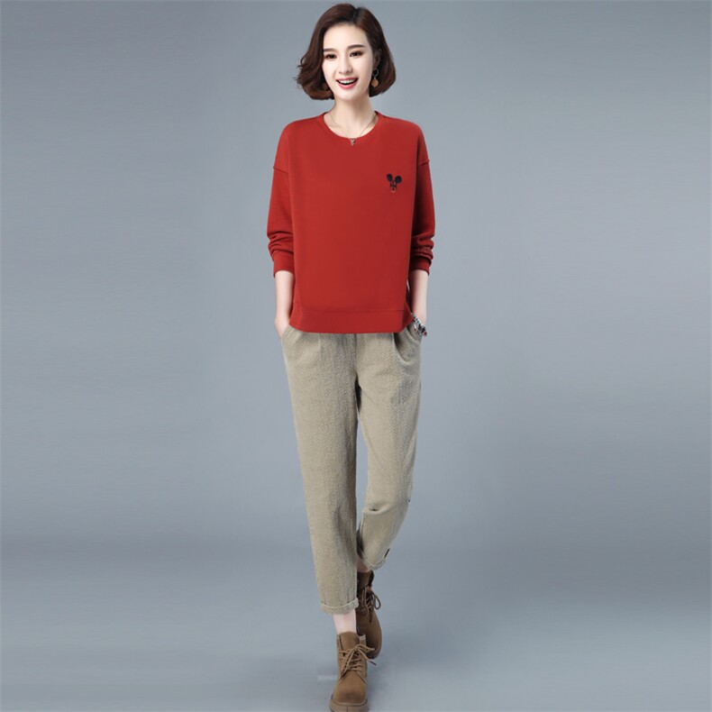 2023年春季新款套装女洋气减龄韩版时尚百搭卫衣两件套装裤子春秋,女装套装/套裙,简韵佳