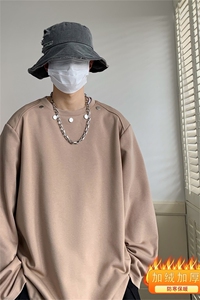 潮牌秋冬款圆领卫衣男个性铆钉宽松痞帅卫衣A061-EW50084-特批55图片