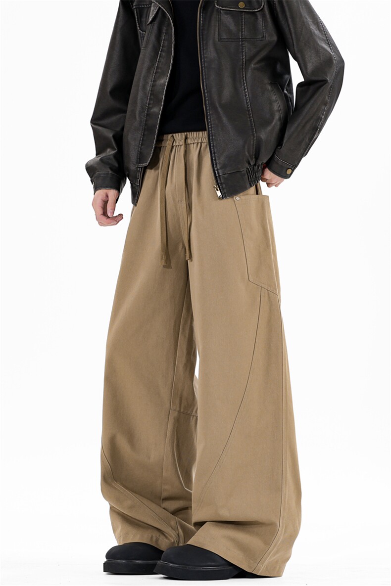 2025秋季新款现货纯棉水洗直筒裤工装休闲长裤DSA157B-K2535-P60,男装休闲裤,电商A157B