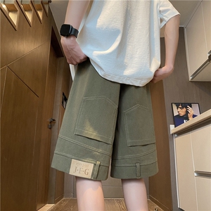 INS夏季新款高街反穿设计宽松休闲短裤B315-K24080-特p35控68图片