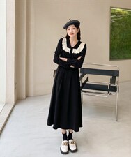 韩版时尚连衣裙，女装连衣裙，E莎