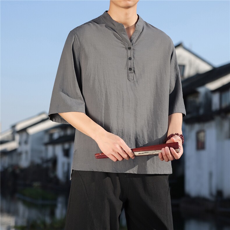 2026夏季新款风纯色T恤宽松大码CS2601,男装T恤,电商A008