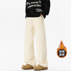 冬季新款保暖加厚菱形格棉裤XZ806-CK03065-P68-控88,男装棉裤,四季星座806