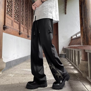 男新款英伦斜冰丝立体裤头包边休闲裤 K2829 P40图片