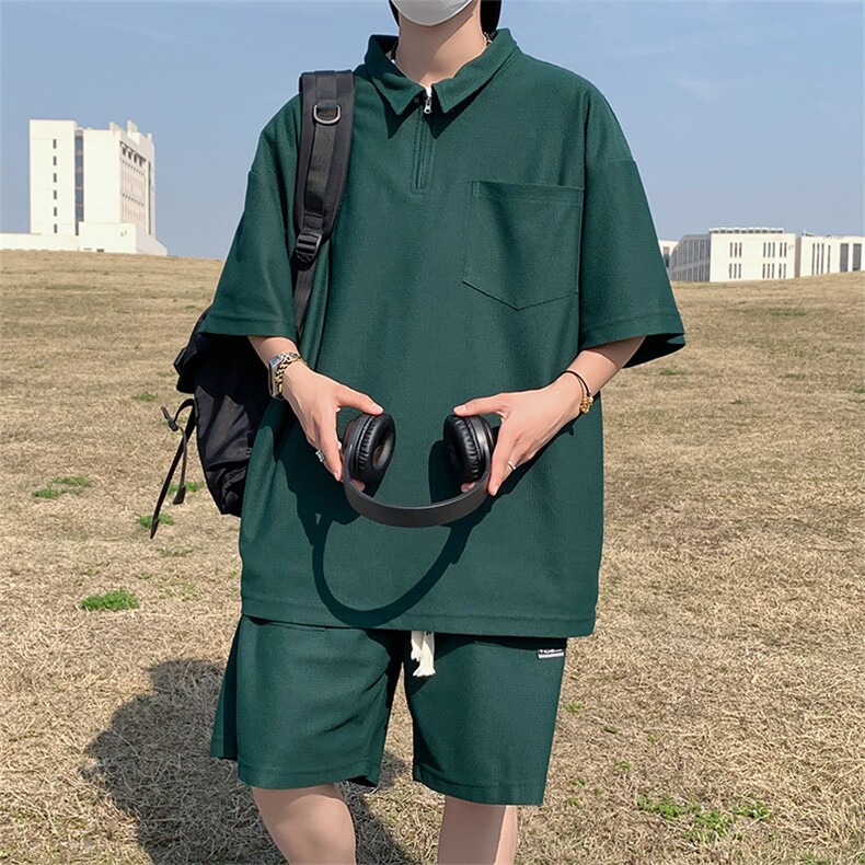 夏季短袖polo衫短裤套装情侣运动套装TZ307P75控98,男装牛仔裤,电商A309