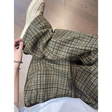 CoosRetro美式复古包针绣格子休闲裤男女夏季季直筒百搭情侣长裤，男装牛仔裤，四季星座505