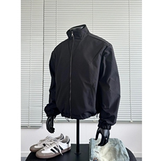 短款bomber棉服男款冬季立领飞行夹克外套加厚cleanfit夹棉棒球服，男装夹克，星座807-3