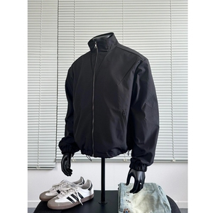 短款bomber棉服男款冬季立领飞行夹克外套加厚cleanfit夹棉棒球服图片