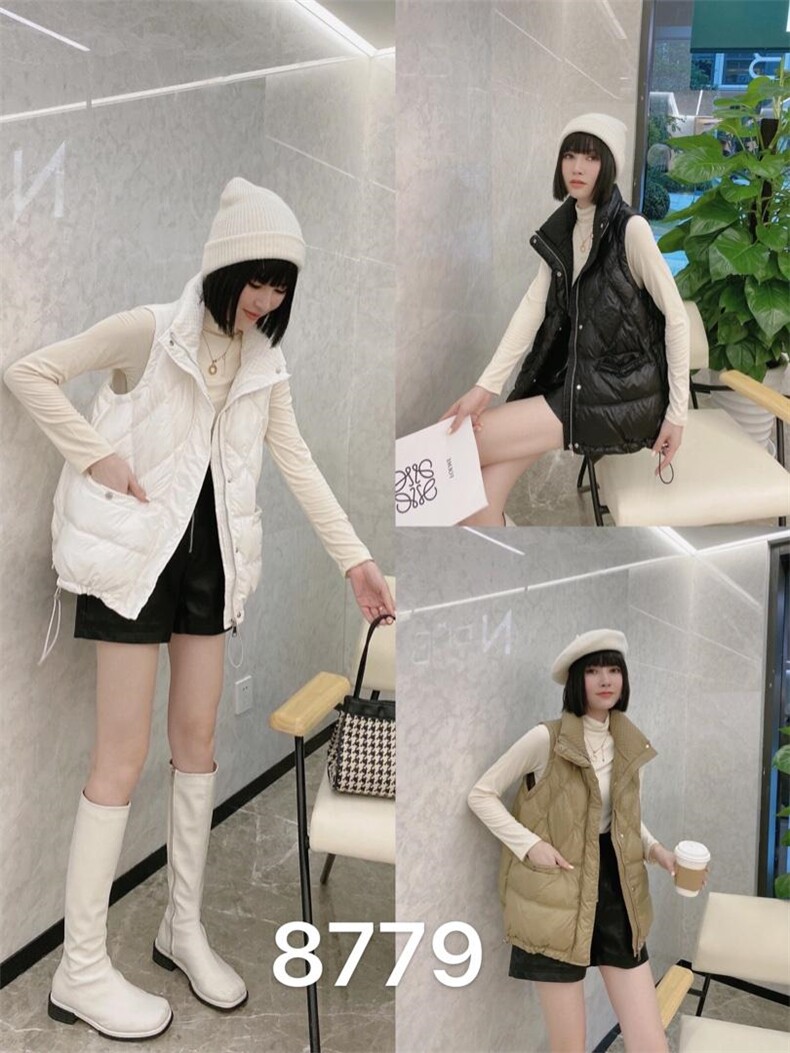 小香羽绒马甲，女装马甲，美惠百合
