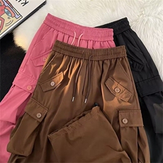 伞兵哈伦工装冲锋裤男女时尚vibe户外登山运动大口袋休闲直筒裤子，男装休闲裤，星座1013