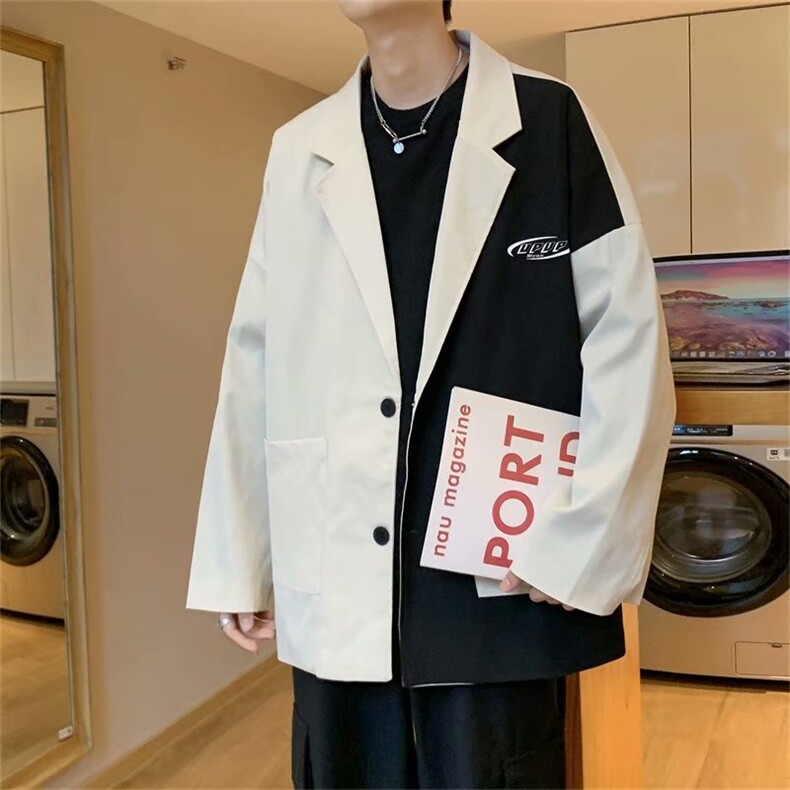 男士休闲撞色西装外套J018P55,男装西服,星座1116-2