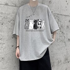 HT73100-P22华夫格t恤男短袖男大码五分袖大皂风，男装T恤，电商A040