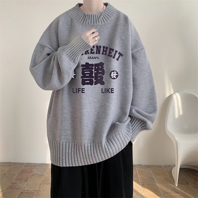 半高领毛衣男士大码针织衫男毛线衣男M18256-P45加绒款-P65,男装针织衫/毛衣,电商A040