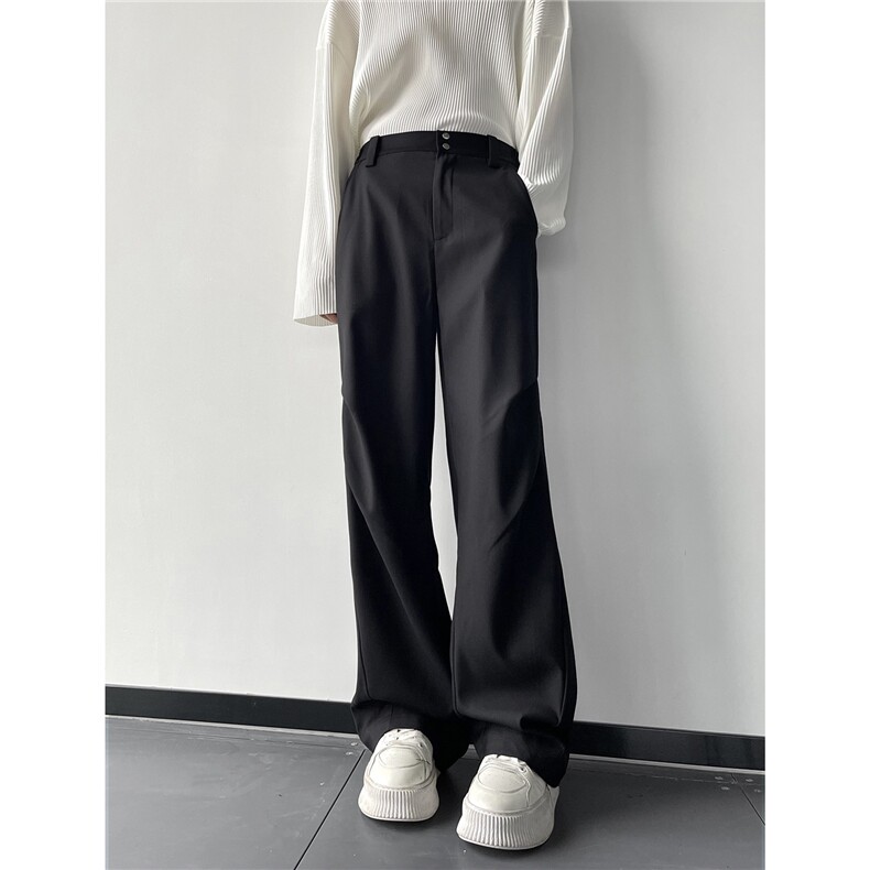 XZ612-K674-P55控78夏季薄款解构立体裁剪西裤冰丝休闲长裤1，男装西裤，星座612