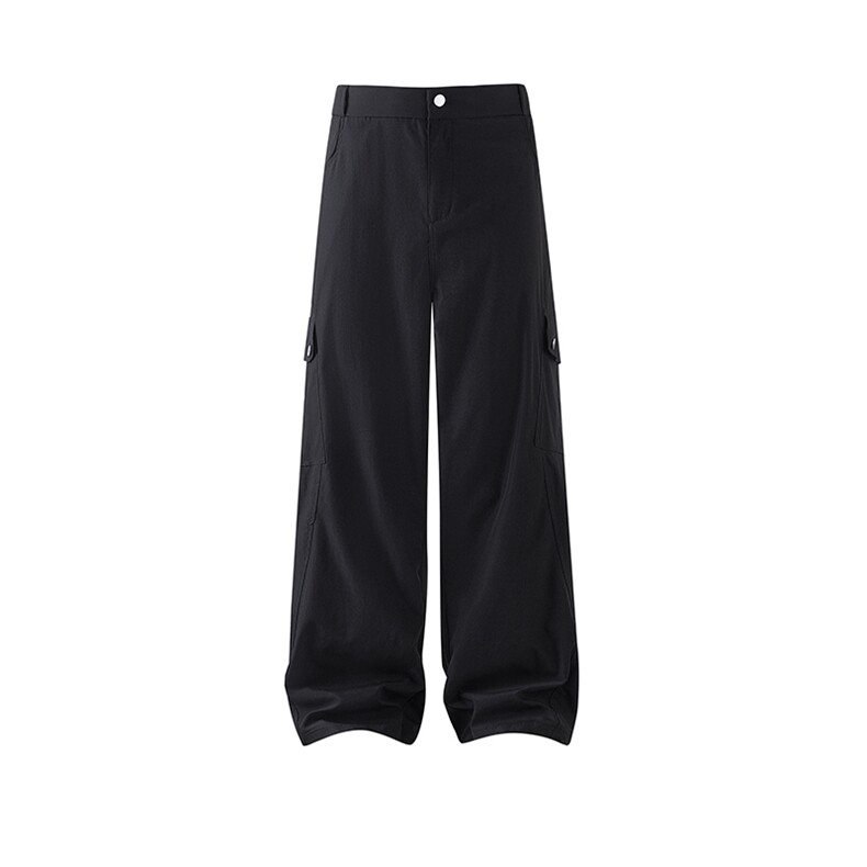 白底大码宽松直通多口袋工装裤休闲裤长裤A014-DY25255-P55,男装工装外套,电商A014
