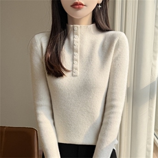 2025年秋季时尚百搭通勤简约休闲假半开打底衫,女装针织衫/毛衣,质第工厂直营店,清河羊绒市场 2025年秋季时尚百搭通勤简约休闲假半开打底衫,女装针织衫/毛衣,质第工厂直营店,清河羊绒市场