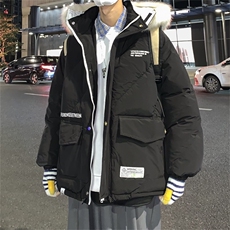 B225-W8331-P108-X128-拼接连帽棉服，男装棉衣，电商B225