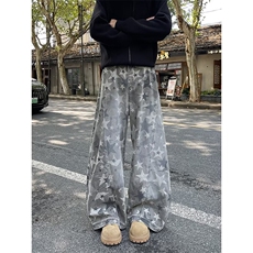 时尚流行牛仔裤慵懒百搭日系简约文艺新款原宿7160P55，男装牛仔裤，星座410-2